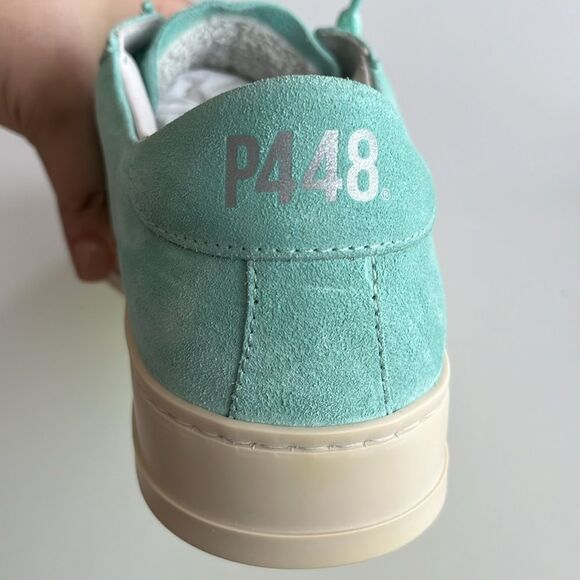 P448 blue/ green men or teens sneakers - Picture 11 of 14